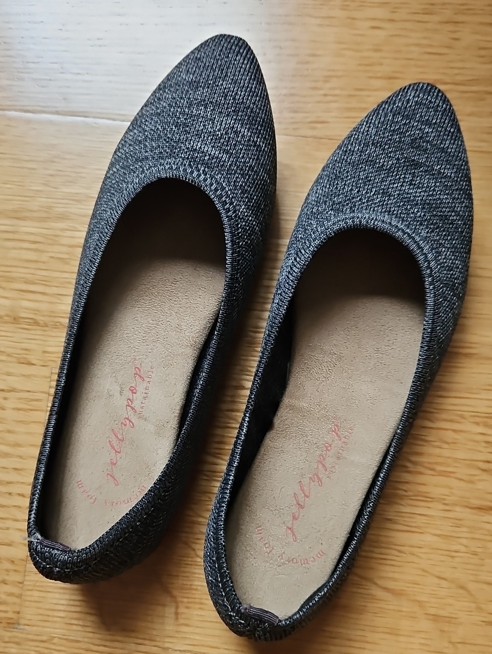 Jellypop Denali Knitted Flats-Dark Gray